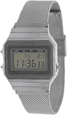 G-Shock Casio Vintage A700WM-7AVT Silver One Size