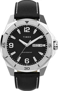 Timex Men's Essex 46mm Watch - Black Link Bracelet Black Dial Silver-Tone Case