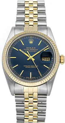 Rolex Datejust Mechanical (Automatic) Blue Dial Watch 16013 (Pre-Owned)