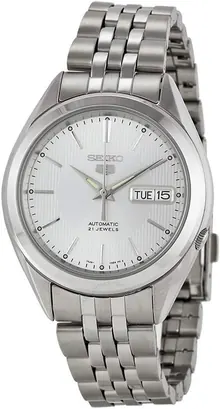 Seiko 5 SNKL15 Men's Stainless Steel Silver Dial Automatic Watch