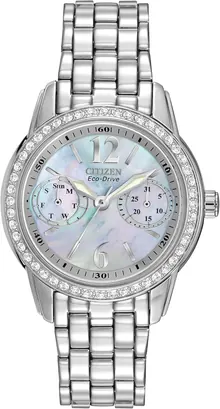 Citizen Women's Eco-Drive Dress Classic Crystal Watch in Stainless Steel