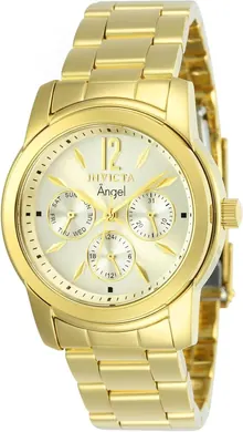 Invicta Women's 12551 Angel Analog Display Swiss Quartz Gold Watch