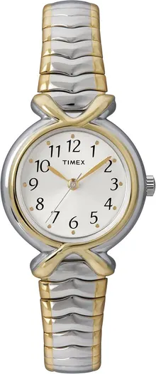 Timex Women's T21854 Pleasant Street Two-Tone Stainless Steel Expansion Band Watch