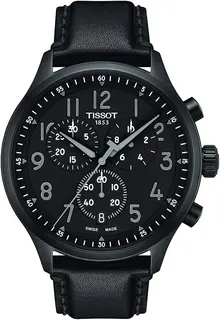 Tissot Men's Chrono XL Vintage 316L Stainless Steel Case with Black PVD Coating Swiss Quartz Watch