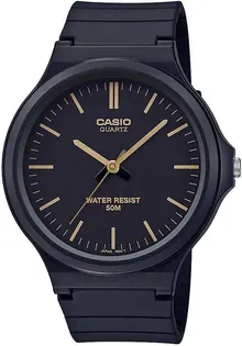 Casio MW240 Series Men’s Quartz Watch - Black/Gold