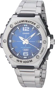 Casio MWA100HD Series Men's Analog Watch - Blue/Silver