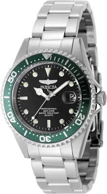 Invicta Pro Diver Men 37.5mm Stainless Steel Watch - PC32 Quartz