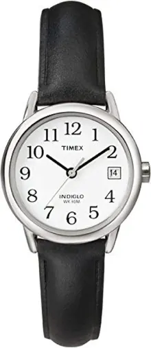 Timex Easy Reader Women's 25 mm Leather Strap Date Window Watch