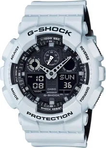 Casio Men's G-Shock Quartz Watch with Resin Strap, White