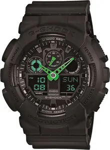 Casio Men's G-Shock Quartz Sport Watch with Resin Strap, Black