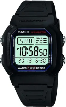 Casio W800H Series Unisex Digital Watch - Black