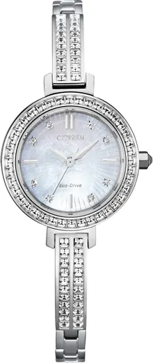 Citizen Women's Eco-Drive Dress Classic Crystal Bangle Petite Watch