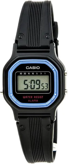Casio Women's Vintage LA11WB-1 Sport Black Resin Band Watch