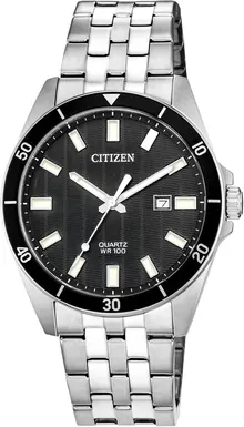Citizen Quartz Men's Watch, Stainless Steel, Classic, Silver-Tone