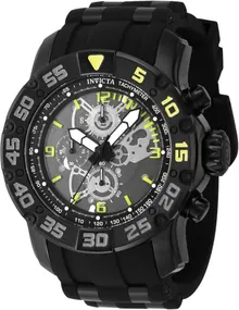 Invicta Racing Men 48mm Stainless Steel Black Dial VD55 Quartz Watch