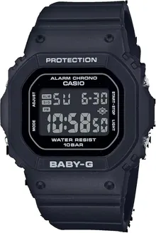 Casio BGD565-1 Women's Classic Black Alarm Chronograph Baby G Shock Watch