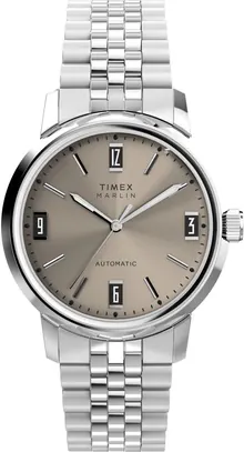 Timex Automatic Watch TW2W59200 - Silver, Standard Size, Retro