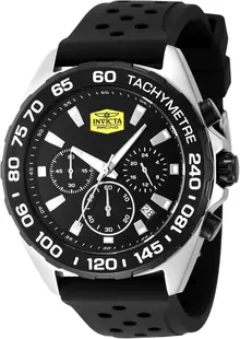 Invicta Racing Men 43mm Stainless Steel Black Dial VD53 Quartz Watch