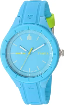 Timex TW5M17200 Ironman Essential Urban Analog 38mm Blue/Green Silicone Strap Watch
