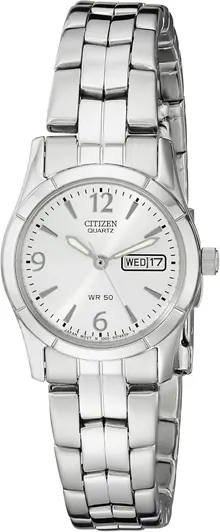 Citizen Quartz Women's Watch, Stainless Steel, Classic, Silver-Tone