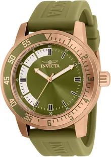 Invicta Men's Specialty 45mm Silicone Quartz Watch - Dark Green