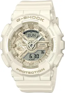 Casio G-Shock Analog Digital Women's Watch - Pearlescent White GMA-S110ST-7A