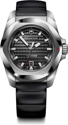 Victorinox I.N.O.X. Automatic Black Dial Black Rubber Watch 41mm - 242039