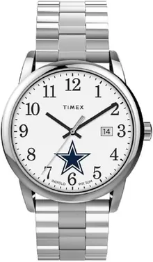 TIMEX Men's Easy Reader 38mm Watch - Dallas Cowboys with Expansion Band