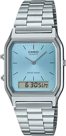 Casio Women's Quartz Analog Watch with Stainless Steel Strap AQ-230A-2A1MQYES