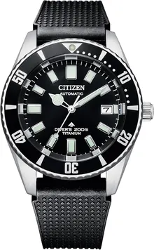 Citizen Promaster Dive Automatic Black Polyurethane Strap Watch | NB6021-17E