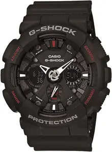 Men's Black G-Shock Analog Digital Anti-Magnetic Watch (Model GA-120-1ADR)