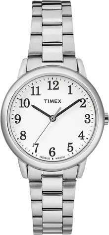Timex Easy Reader Women's 30 mm Bracelet Watch, Silvertone