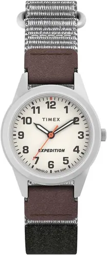 Timex Expedition Women's 26mm Fabric Fast Wrap Strap, Brown, TW4B25700