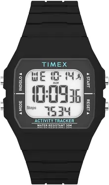 Timex Unisex Ironman Triathlon Classic 40mm Watch - Black Strap Digital Dial Black Case