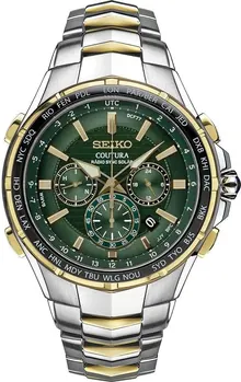 Seiko Coutura Solar Radio Wristwatch SSG022 - Men's World Time Chronograph