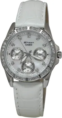 Casio Women's Sheen White MOP Watch