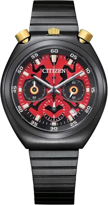 Citizen Men's Vintage Design Star Wars Darth Maul Black IP Stainless Quartz Watch