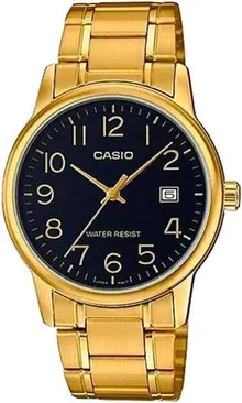 Casio MTPV002G1B Watch One Size, Black, OneSize, Classic