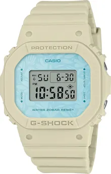 Casio GMDS5600NC-9 Women's Floral Dial Alarm Sand Band Chronograph G Shock Watch