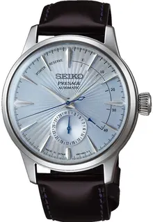 SEIKO PRESAGE Power Reserve Ice Blue Cocktail Time 'Sky Diving' SSA343J1 - A Timeless Classic