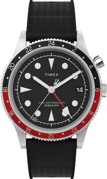 Timex Men's Waterbury Traditional GMT 39mm Watch - A Blend of Style and Precision