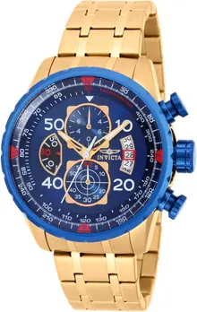 Invicta Men's 19173 Aviator Analog Display Japanese Quartz Gold Watch
