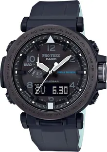 Casio Men's 'PRO TREK' Solar Powered Silicone Watch