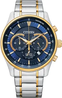 Citizen Men's Quartz Dress Watch with Stainless Steel Strap, Two-Tone