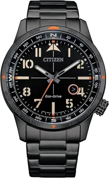 Citizen Men's Eco-Drive Weekender Avion Field Watch in Black IP Stainless Steel