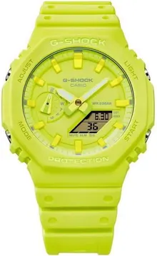 G-Shock Casio GA2100-9A9 Analog Digital Yellow Watch - Authorized Dealer