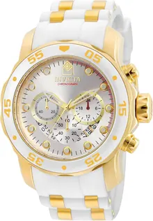 Invicta Men's Pro Diver Stainless Steel Quartz Watch with Silicone Strap