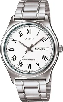 Casio MTP-V006D-7BUDF Wristwatch - Timeless Elegance in Silver