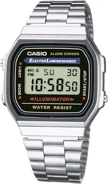Casio A168WA-1 Men's Classic Digital Bracelet Watch