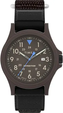 Timex Men's Expedition Acadia 40mm Watch - Black Fastwrap Gray Dial